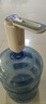 双枪抽水器桶装水饮水机静音矿泉水电动抽水泵折叠自动上水器 白灰色 实拍图