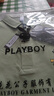 花花公子（PLAYBOY）高档100%纯棉夏季短袖t恤男士高档翻领polo衫透气吸汗休闲上衣 短袖YW7702草绿 2XL 180建议150-165斤 实拍图