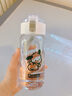 卡通塑料杯子茶水分离耐高温帕恰狗水杯学生高颜值小众简约直饮杯 撅屁屁小狗550ml塑料杯【单杯】 实拍图
