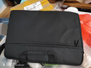 怡之帆笔记本电脑包手提包公文包适用苹果华为联想拯救者小新游戏本惠普 黑色有肩带 17.3英寸 实拍图