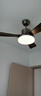 艾美特风扇灯家用客厅2026新款实木吊扇灯一体餐厅大风力中山灯具卧室 特价吊杆42寸3叶-变光-遥控 实拍图