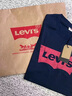 Levi's李维斯情侣美式宽松印花时尚简约舒适潮流纯棉圆领短袖T恤 藏青色 002A0-0002 M 实拍图