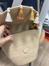 桂岐民族风流苏小包包女时尚小众设计编织水桶包春夏单肩斜挎包 编织斜挎包【卡其色】 实拍图