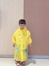 牧萌 儿童雨衣男女童带书包位宝宝幼儿园小学生雨鞋套装防水卡通雨披 活力黄恐龙 L码（建议身高105-115cm） 实拍图