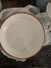 欧式高级陶瓷盘圆形加厚深盘复古简约餐具 纯白福线-7英寸饭盘1个装 实拍图