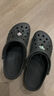 卡骆驰crocs洞洞鞋贝雅男鞋女鞋轻便耐磨一脚蹬拖鞋休闲鞋|10126 白-100 39 (240mm) 实拍图