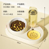 华元宠具（hoopet）猫碗陶瓷双碗粮自动饮水碗猫咪食盆宠物饭盆狗狗碗猫喝水喂食用品 实拍图