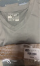 马登工装Sorona凉感速干T恤男夏季v领正肩短袖索罗娜纯色轻奢体恤上衣 月岩灰 S 实拍图
