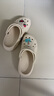 卡骆驰crocs贝雅云彩女士洞洞鞋户外休闲鞋|208186 冬日白-11S(含智必星) 34 (210mm) 实拍图