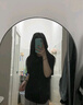 京东京造短袖T恤女10A抗菌秋季新款修身显瘦女装抑菌防汗 黑色圆领 S 实拍图