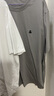 杰克·琼斯（JACK&JONES）25年男装T恤男夏季T恤舒适男士短袖凉感多色上衣纯色水洗不易走形 C13沙灰色 3XL 实拍图