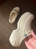 卡骆驰crocs贝雅云彩女士洞洞鞋户外休闲鞋|208186 白色-100(含智必星) 35 (220mm) 实拍图