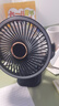 创思米【涡轮聚风】小风扇小型桌面电风扇宿舍床上用USB充电夹子式风扇超长续航静音台式小电扇 实拍图