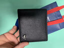 七匹狼（SEPTWOLVES）男士钱包短款真皮牛皮钱夹加厚大容量男式软皮皮夹送男友老公爸爸 送专柜礼盒 黑色  3A94054B 实拍图