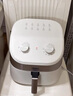 美的（Midea）不用翻面空气炸锅 宽口实用大容量 蒸汽嫩烤厨房家用  易用旋钮控时温 金属内腔无异味 6L KZE6017 实拍图