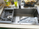 松派厨房水槽304不锈钢水槽双改大单槽水池盆洗菜盆台下盆洗碗槽 左排水槽0涂层-祼盆（无龙头） 750*410mm【国标SUS304假一赔十】 实拍图