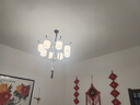 圣伦希尔（SELLEN HILL）新中式吊灯卧室大气餐厅荷花家用书房现代简约全屋套餐复古客厅灯 8头-三色变光全光谱 实拍图