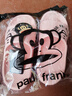 大嘴猴（paul frank）拖鞋女室内外情侣厚底软弹户外运动凉拖鞋粉红38-39PF683 实拍图