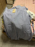 无印良品（MUJI）女式 凉感 短袖衬衫连衣裙女装裙子纯棉25年夏季长裙凉感物语 萨克森蓝条纹 M (160/84A) 实拍图