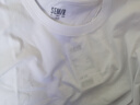 森马（Semir）[纯棉]短袖T恤男夏季简约纯色修身短t百搭t恤男 [100%棉]漂白10007 L 实拍图