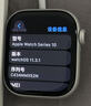 Apple Watch Series 10 智能手表42毫米银色铝金属表壳丹宁色运动型表带S/M【蜂窝款】MWXJ3CH/B 实拍图