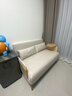 莫柏思奶油风布艺沙发床折叠两用2025新款小户型客厅多功能单人沙发双人 1.5m双人位乳胶款(无茶盘) 实拍图