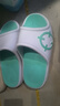 准者运动拖鞋男天际1夏季防水防滑软弹凉鞋室内外穿厚底涉水一字拖鞋 白/绿 【高弹防水按摩底 天际1 】 43 实拍图