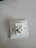 霍尼韦尔（Honeywell）开关插座面板超薄无框哑光亲肤 10A正五孔 睿翼T3极光白奶油风 实拍图
