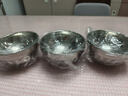 美厨（maxcook）304不锈钢碗12CM 汤碗餐具面碗 双层隔热 3只装 MCCU2784 实拍图