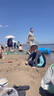 李宁（LI-NING）儿童泳衣连体长袖温泉保暖防晒男童冲浪服训练游泳装8793黑绿170 实拍图