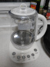 北鼎（Buydeem）【无胶水】养生壶中药壶多功能养生壶迷你玻璃煮茶器煮茶壶燕窝银耳1.5L K118本白色【国家补贴】 实拍图