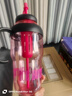【京东物流】水杯冰霸吸管杯高颜值学生茶水分离大容量杯子 肚肚杯1个-玫红色 实拍图