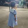 ASK JUNIOR女童裙子夏季薄款小童时尚爱心娃娃领学院风格子甜美公主裙 蓝色 实拍图