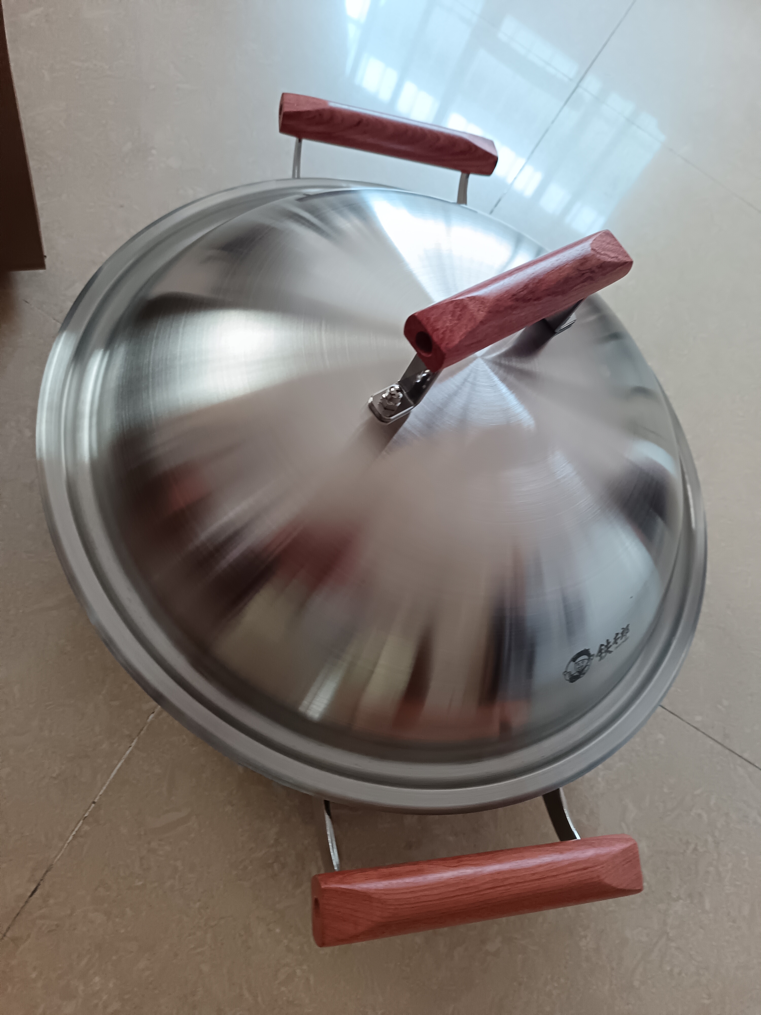 铁太郎铁锅不易粘锅无涂层炒锅双耳平底炒菜锅圆底通用家用铸铁锅36cm 实拍图