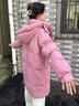 （反季清货）2025冬季新款宽松小个子羽绒服女韩版连帽外套 粉色 M 实拍图