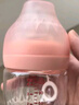 好孩子（gb）新生婴儿玻璃宽口径奶瓶铂金系列120ml藕粉（适用0-3个月） 实拍图
