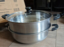 美厨（maxcook）二层蒸锅 30cm大容量火锅汤锅加厚不锈钢多用锅 电磁炉通用MCZ855 实拍图