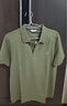 哈吉斯（HAZZYS）男装 夏季款上衣轻商务通勤多色百搭短袖POLO衫男ASTZE0BBX26 茶绿色OG L (175/96A 48) 实拍图