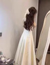 妍莉芬（yanlifen）法式在逃公主吊带连衣裙女2025夏季新款订婚礼服法式小白裙子夏天 白色 S 实拍图