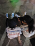 asics亚瑟士童鞋夏季新款男女儿童凉鞋款透气运动跑步鞋 021浅蓝白 38 实拍图