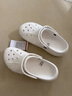 crocs卡骆驰贝雅洞洞鞋沙滩鞋|10126 白色-100 44(280mm)  实拍图