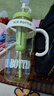 【京东物流】水杯冰霸吸管杯高颜值学生茶水分离大容量杯子 肚肚杯1个-浅绿色 实拍图