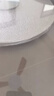阔锐 餐桌转盘钢化玻璃家用旋转底座桌面酒店饭店圆歺桌转台圆桌转盘 底座银沙-直径80cm 实拍图