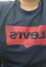 Levi's李维斯情侣美式宽松印花时尚简约舒适潮流纯棉圆领短袖T恤 藏青色 002A0-0002 S 实拍图