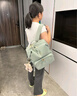 爱可乐（Echolac）双肩包女时尚背包旅行休闲电脑包百搭潮流送女友CKP2075湖水绿M号 实拍图