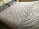 富安娜家纺床上四件套 100%全棉床单被套水洗棉纯色单双人203*229cm灰 实拍图