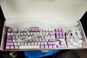 本手《鲸语星愿》主题机械键盘有线电竞游戏键盘鼠标套装台式电脑笔记本打字办公女生发光吃鸡键鼠套装 《鲸语星愿》紫白【彩光】茶轴 机械键盘104键 实拍图