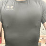 安德玛（UNDERARMOUR）春夏HeatGear Armour男子训练运动短袖紧身衣1361518 黑色001 XL 实拍图