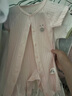 贝瑞加（Babyprints）婴儿衣服2件装新生儿连体衣短袖宝宝哈衣纯棉薄款爬服 粉黄66 实拍图