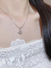 珍·尚银【中国黄金授权】四叶草银项链女吊坠生日礼物纪念日送女友老婆 幸运四叶草项链【足银】 实拍图